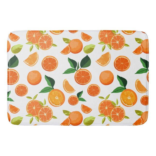 Orangenweite Badematte (Vorderseite)