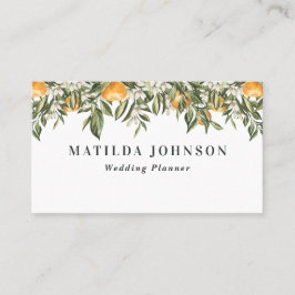 Orangenzitrus botanisch  visitenkarte