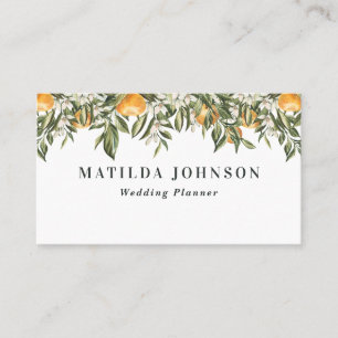 Orangenzitrus botanisch  visitenkarte