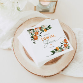 Orangenzitrus-Brautparty Serviette