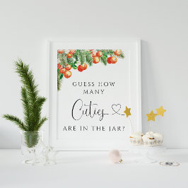 Orangenzitrus schätzen, wie viele Süssen sich im G Poster