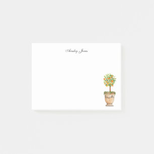 Orangenzitrus topiary post-it klebezettel