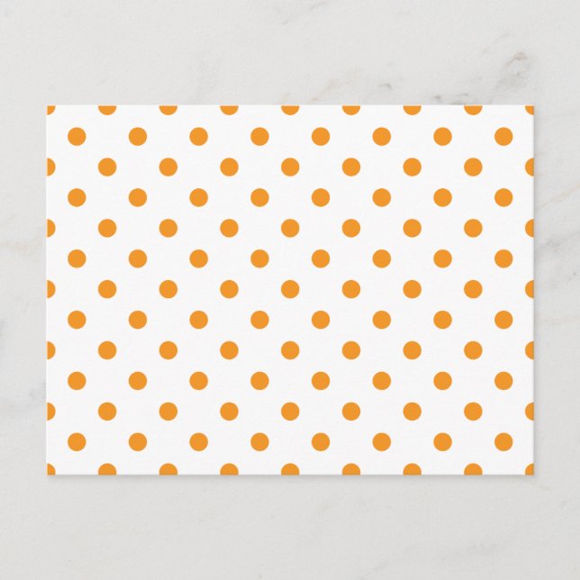 Orangepunkte Postkarte (Vorderseite)