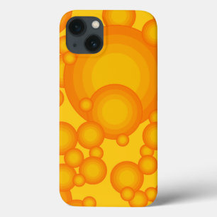 Oranger 70er-Stil kreist wie Blasen Case-Mate iPhone Hülle