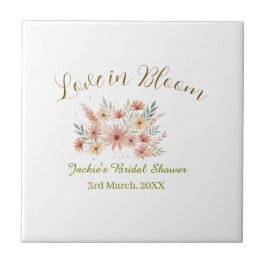 Oranger Boho-Liebe-in-Blüte-Junggesellinnenabschie Fliese