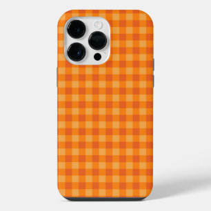 Oranger Buffalo-Karo-Plaidhülle als lustiges Gesch iPhone 14 Pro Max Hülle