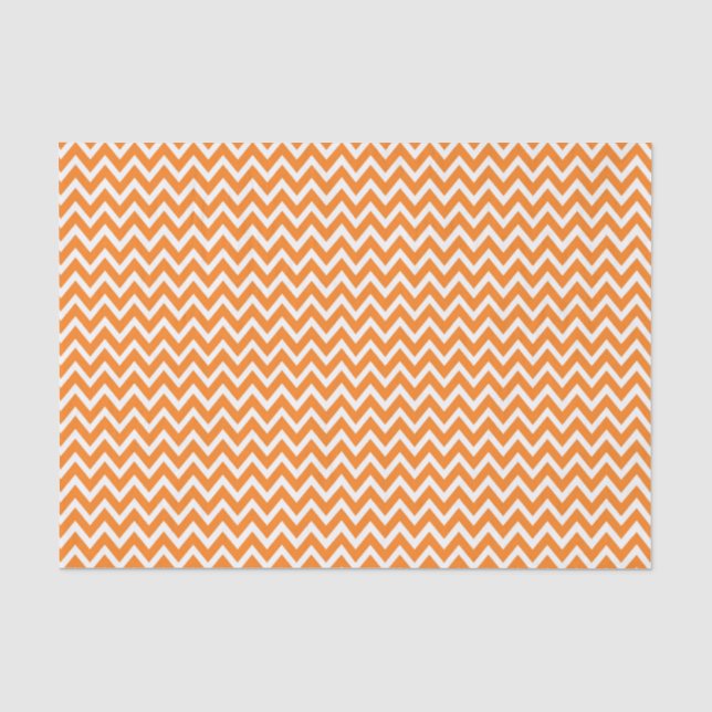 Oranger Chevron Seidenpapier (Vorderseite)