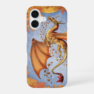 Oranger Drache des Herbstes Natur Fantasy Art Case iPhone 16 Hülle
