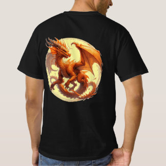 Oranger Drache T-Shirt