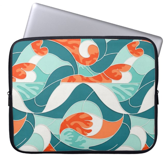 oranger Fluss Laptopschutzhülle (Vorderseite)