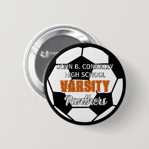 Oranger Fußball-Schulmannschaft-Trikot Benutzerdef Button
