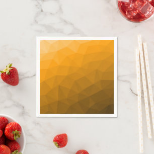 Oranger geometrischer Maschenverlauf mit Farbverla Serviette