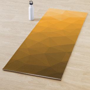 Oranger geometrischer Maschenverlauf mit Farbverla Yogamatte