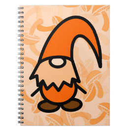 Oranger Gnom Notizblock