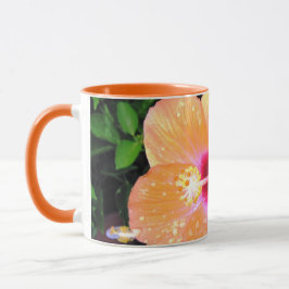 Oranger Hibiskus Frohen Muttertag Tasse