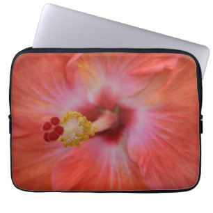 Oranger Hibiskus Laptop-Hülle Laptopschutzhülle