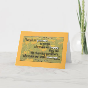 Oranger Klatschmohn vermisst dich Typography Zitat Karte