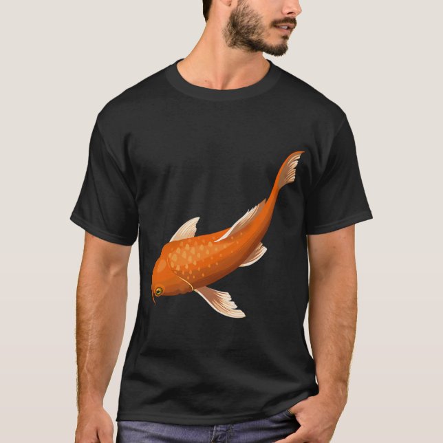 Oranger Koi-Fisch T-Shirt (Vorderseite)
