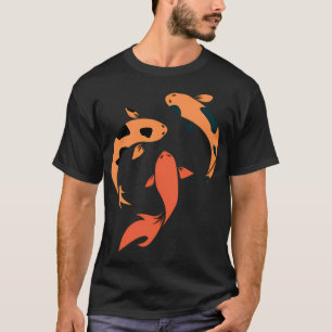 Oranger Koi-Fisch T-Shirt