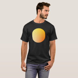Oranger Kreisverlauf Vignette Abstrakte Gestaltung T-Shirt