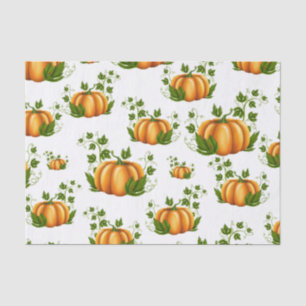 Oranger Kürbis ländliche Geburtstagsfeier im Landh Seidenpapier