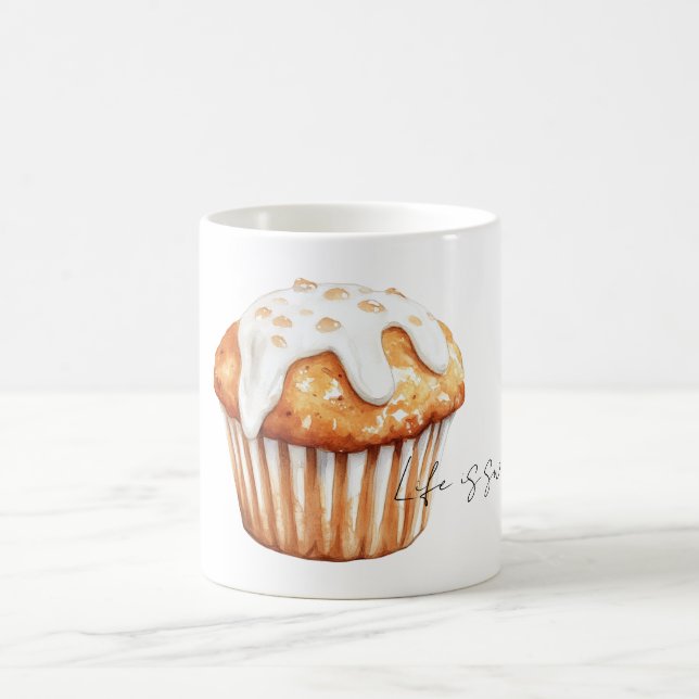 Oranger Kürbismuffin Kaffeetasse (Mittel)