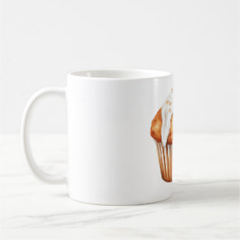 Oranger Kürbismuffin Kaffeetasse