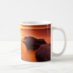 Oranger Meereshorizont, Sonnenuntergang, Kaliforni Kaffeetasse