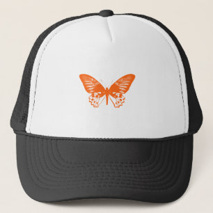 Oranger Schmetterling Truckerkappe