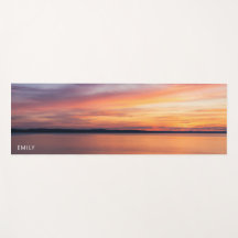 Oranger Sonnenuntergang am See mit individuellem N