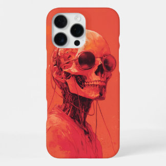 Oranger Totenkopf iPhone 16 Pro Max Hülle