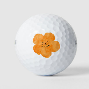 Oranger Wasserfarbenmohn 2 Golfball