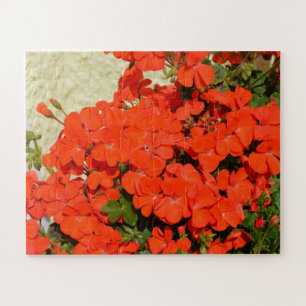 Orangerane Blume Puzzle