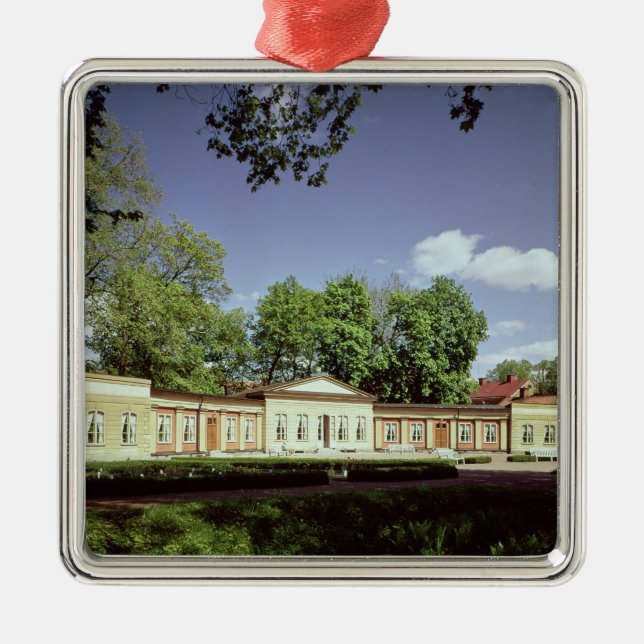 Orangerie Botanischer Garten Silbernes Ornament (Vorne)