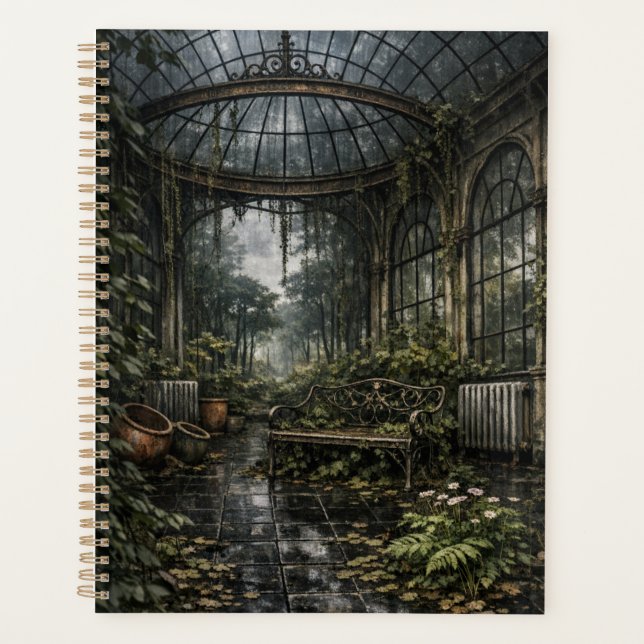 Orangerie Gewächshaus Beautiful Decay Planer (Vorderseite)