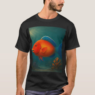 Orangeroter Papageienfisch im Korallenriff T-Shirt