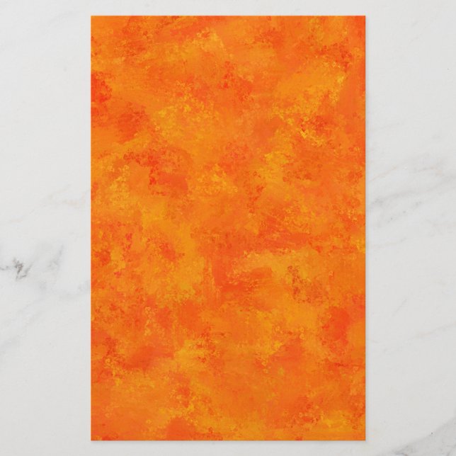 Oranges abstraktes Muster  Briefpapier (Vorderseite)