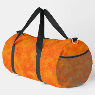 Oranges abstraktes Muster groß Duffle Bag