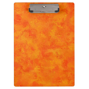 Oranges abstraktes Muster Klemmbrett
