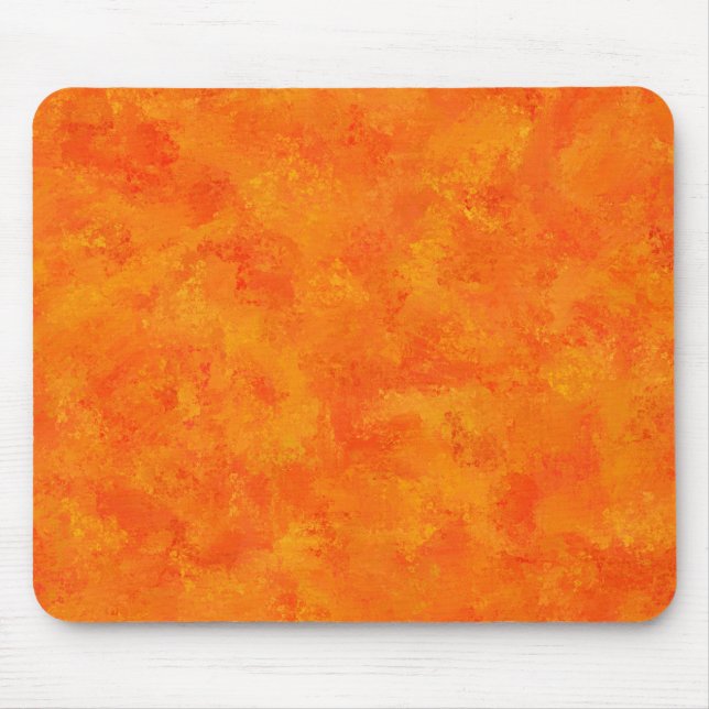 Oranges abstraktes Muster  Mousepad (Vorne)