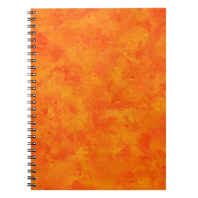 Oranges abstraktes Muster  Notizblock (Vorderseite)