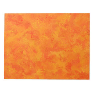 Oranges abstraktes Muster Notizblock