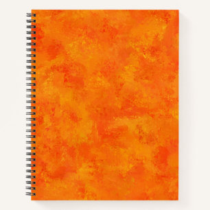 Oranges abstraktes Muster  Notizbuch
