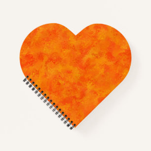Oranges abstraktes Muster Notizbuch