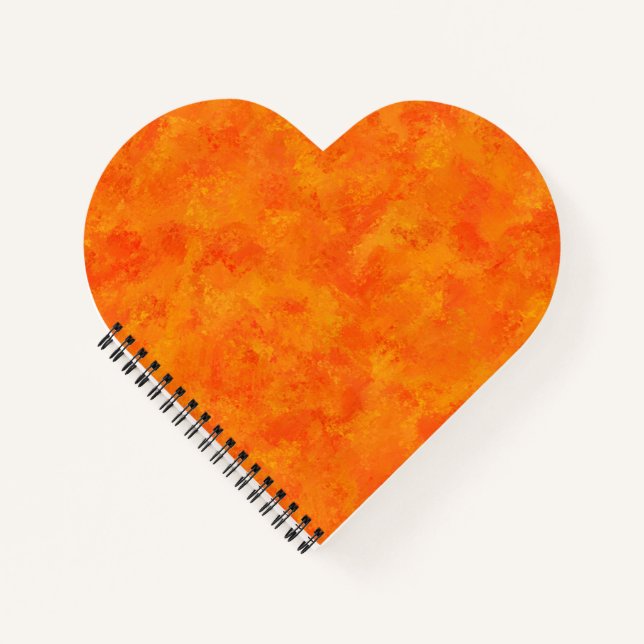 Oranges abstraktes Muster  Notizbuch (Vorderseite)