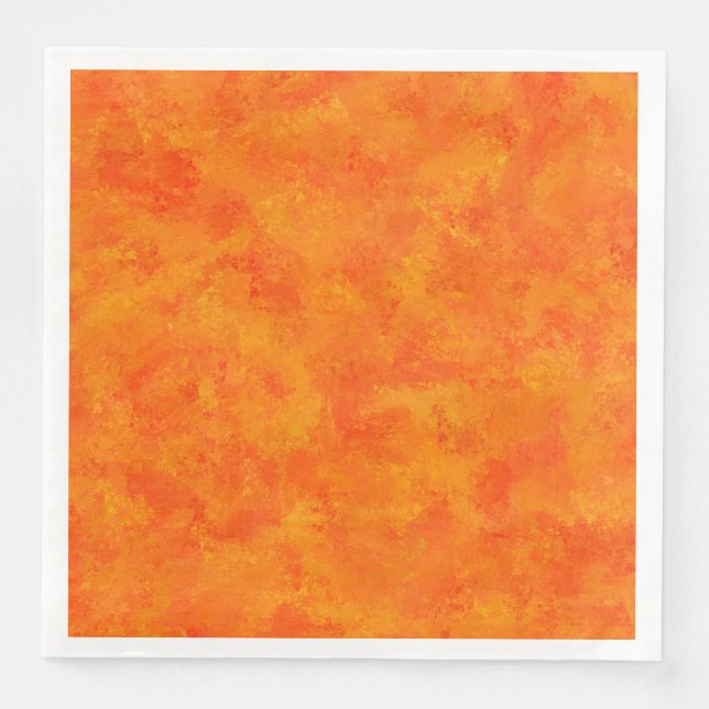 Oranges abstraktes Muster  Serviette (Vorderseite)