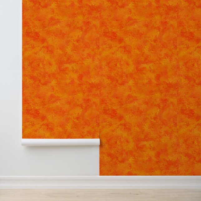 Oranges abstraktes Muster Tapete (Anwendung)