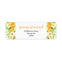 Oranges and Foliage Baby Shower