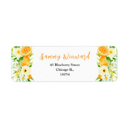 Oranges and Foliage Baby Shower