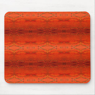 Oranges Aztekenmuster Mousepad